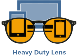 Foxmans blue-light blocking computer glasses Heavy Duty Lens